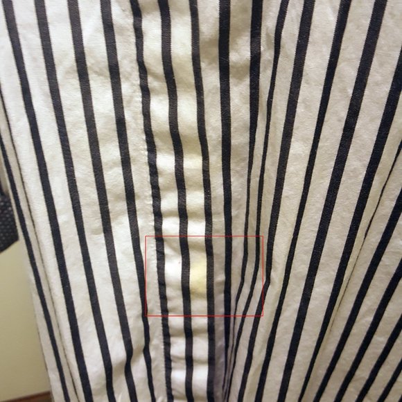 Charter Club Button Down Striped Polka Dot Cuffs Blouse Business Casual Sz 12 - Picture 11 of 11